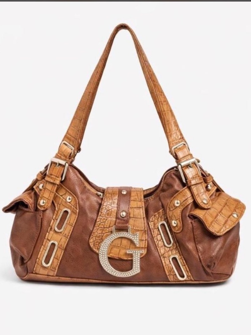 Genuine Leather Brown Shoulder Bag